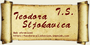 Teodora Šljokavica vizit kartica